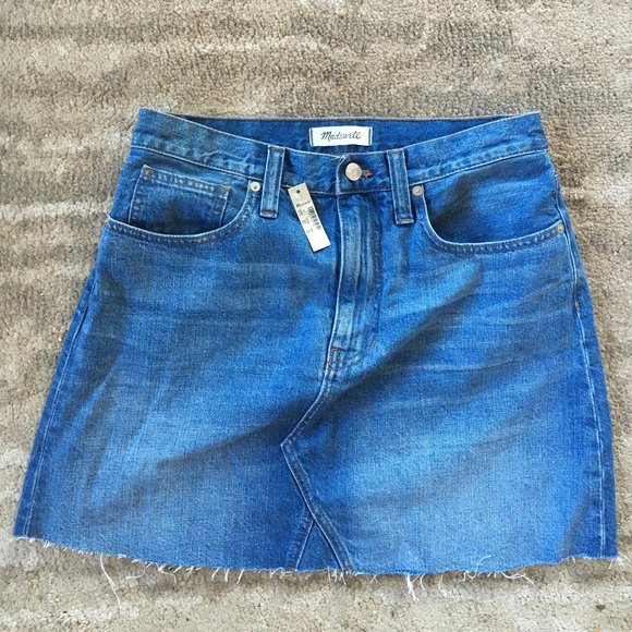 Madewell A-Line Mini Denim Skirt - Picture 5 of 6